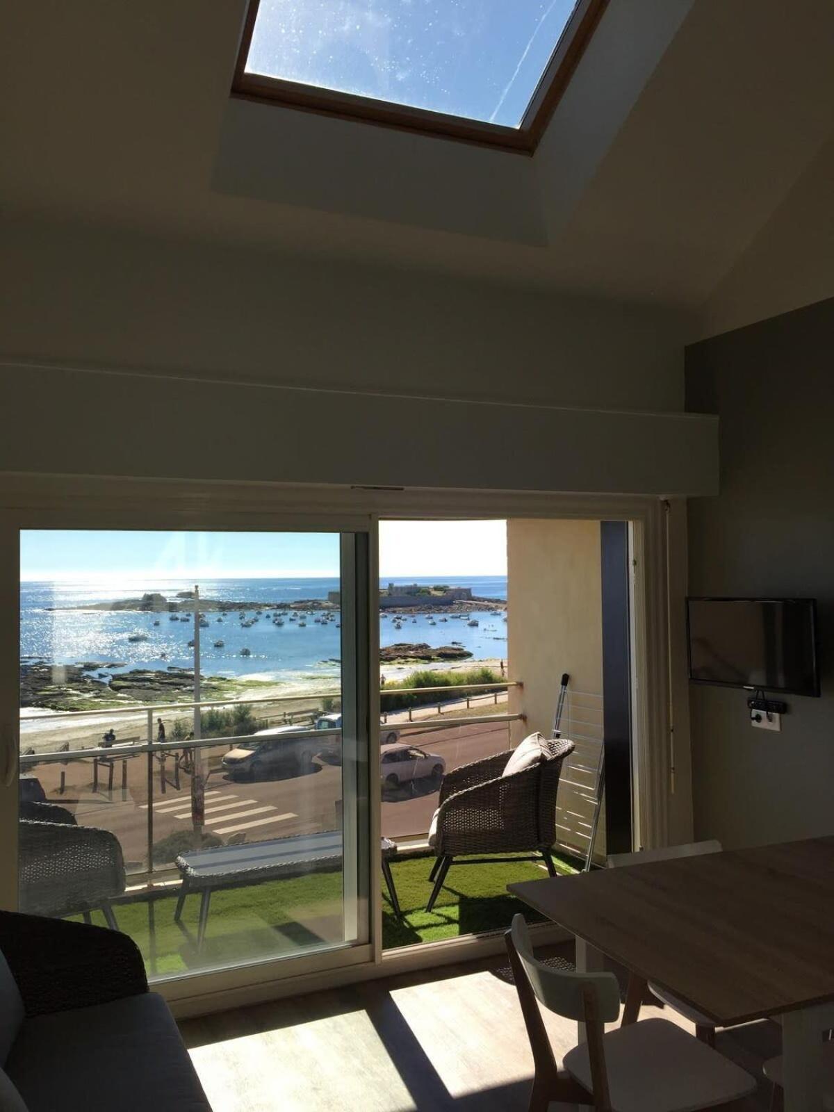Magnifique Duplex Super Cosy Vue Mer 180 Ploemeur Buitenkant foto